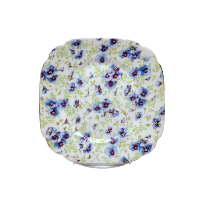 Royal Albert Chintz Blue Pansy Trio