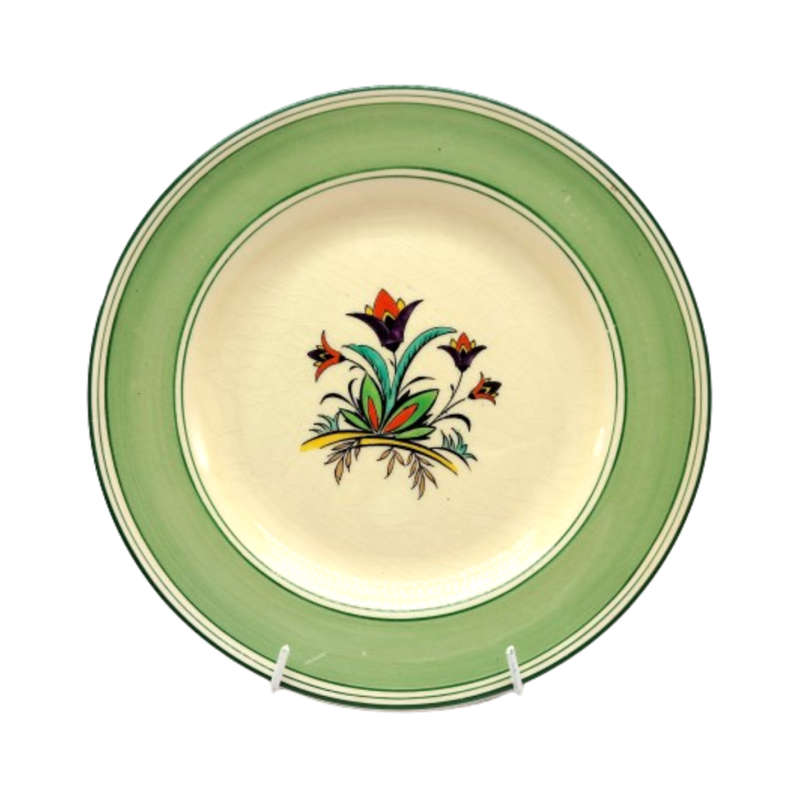 Minton china Vintage Green and Yellow Trio