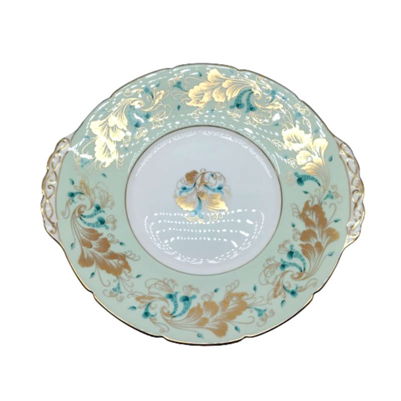Coalport Elegant Strange Orchid pale green Tea Set