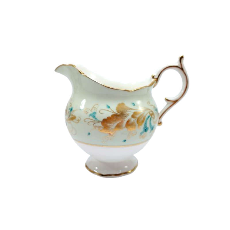 Coalport Elegant Strange Orchid pale green Tea Set