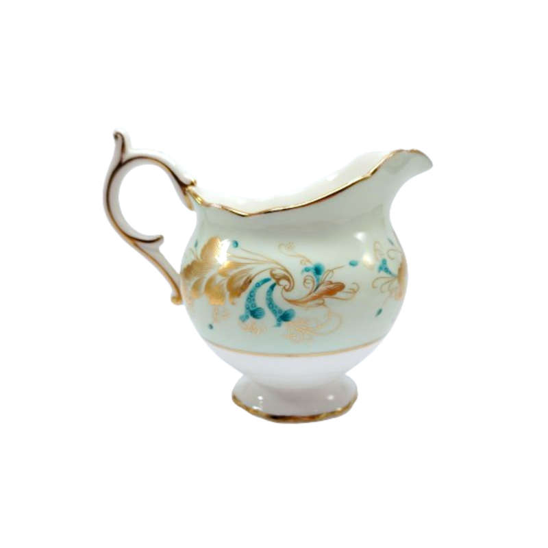 Coalport Elegant Bone China Strange Orchid pale green Milk Jug