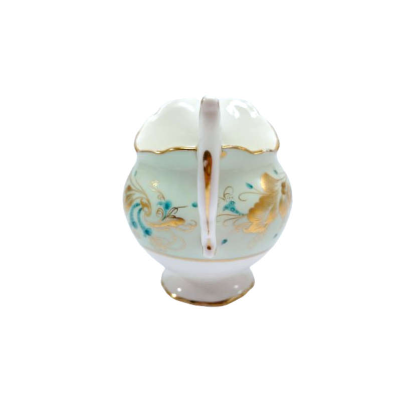 Coalport Elegant Bone China Strange Orchid pale green Milk Jug