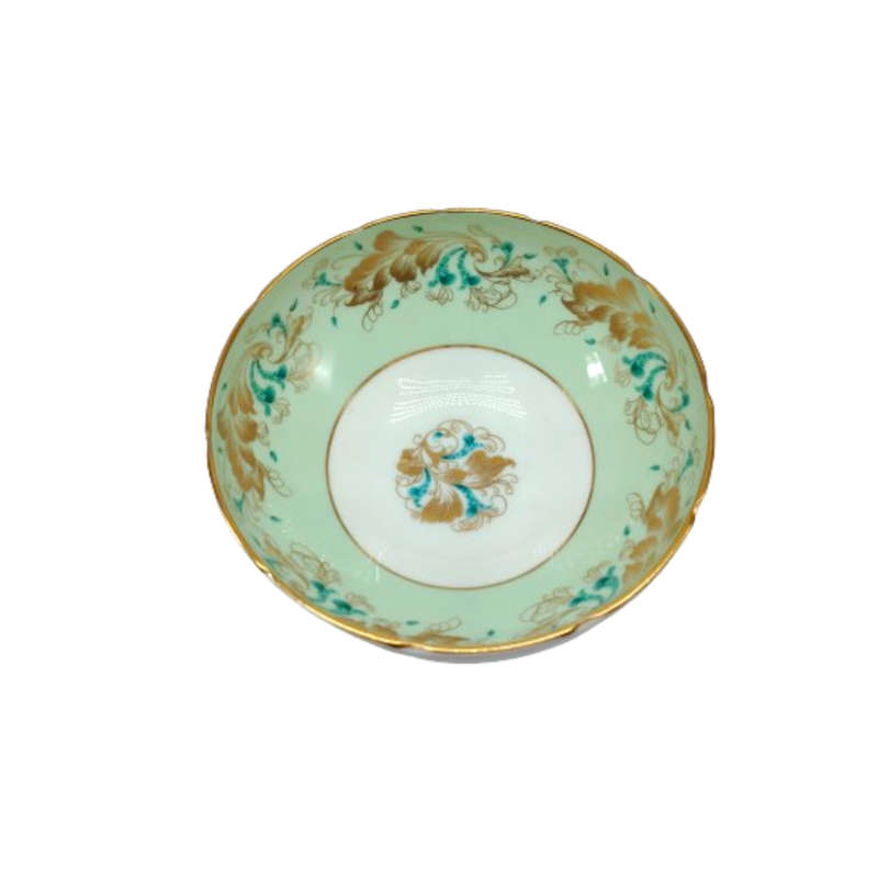 Coalport Elegant Bone China Strange Orchid pale green Sugar Bowl