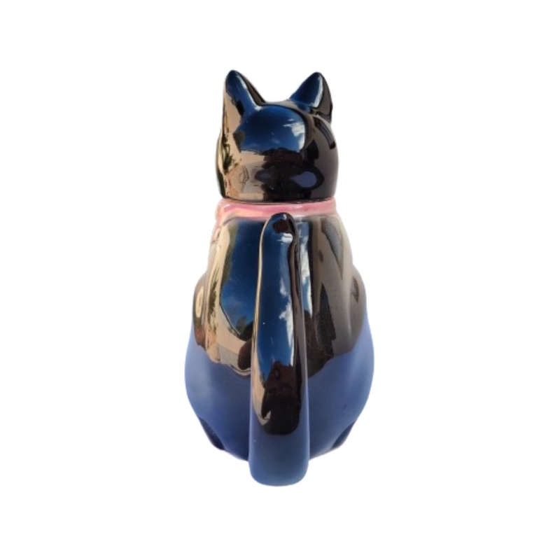 Vintage Erphila Black and White Cat Teapot  Germany 6700B