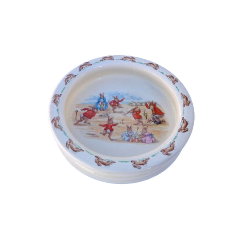 Royal Doulton Bunnykins Signed Beach Porridge Bowl