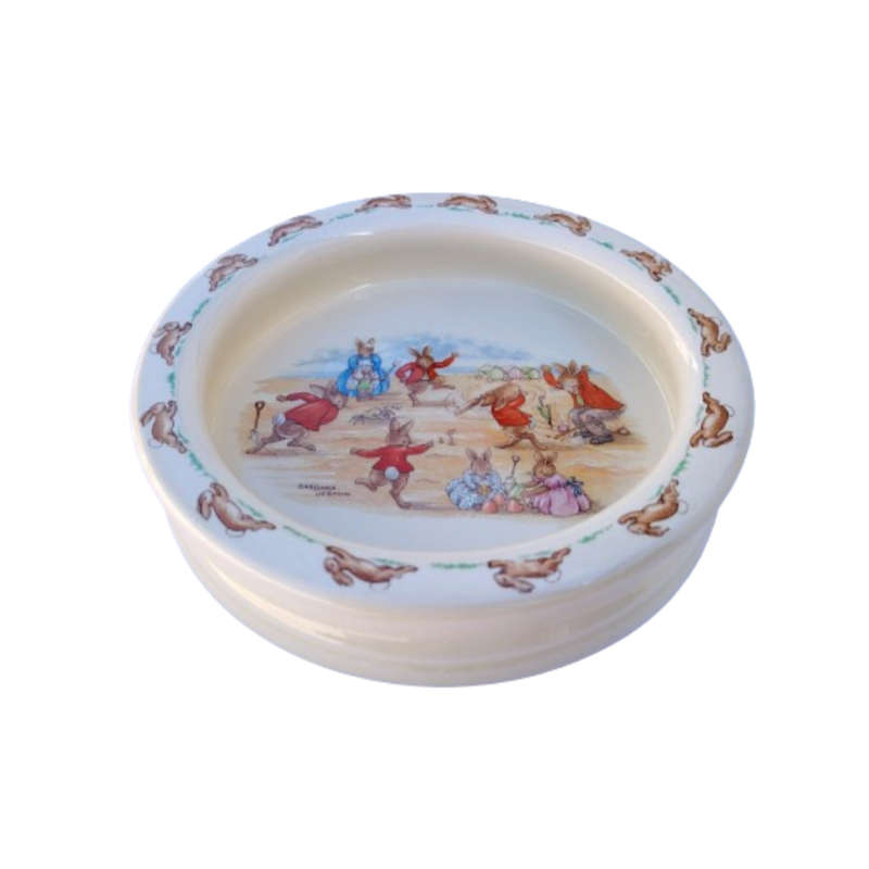 Royal Doulton Bunnykins Signed Beach Porridge Bowl