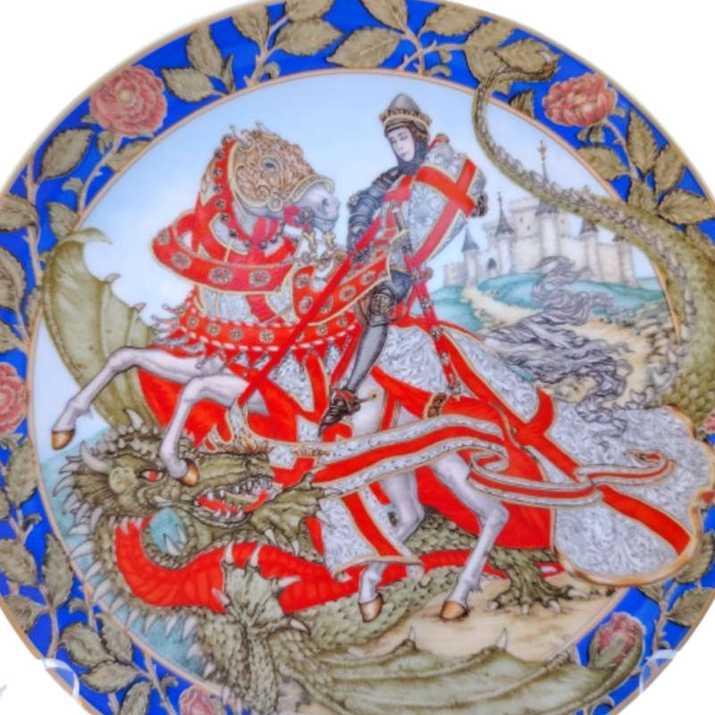 Hutschenreuther Ltd The Legend of St.George The Contest Plate