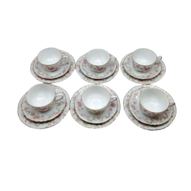 Lorenz German Hutschenreuther Fine China 6 x Trio's