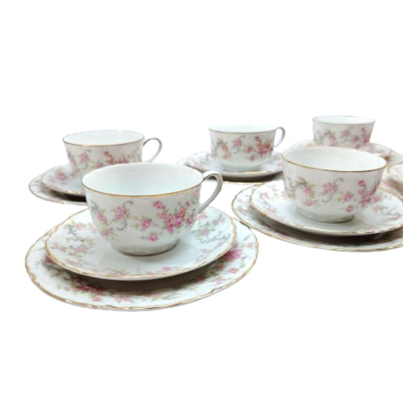 Lorenz German Hutschenreuther Fine China 6 x Trio's