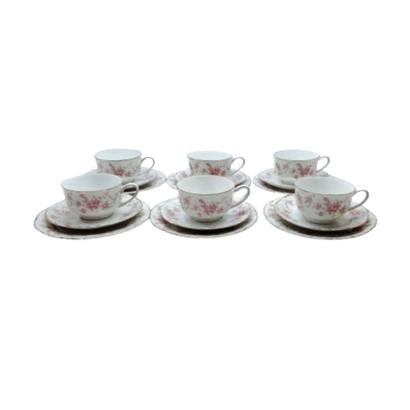 Lorenz German Hutschenreuther Fine China 6 x Trio's