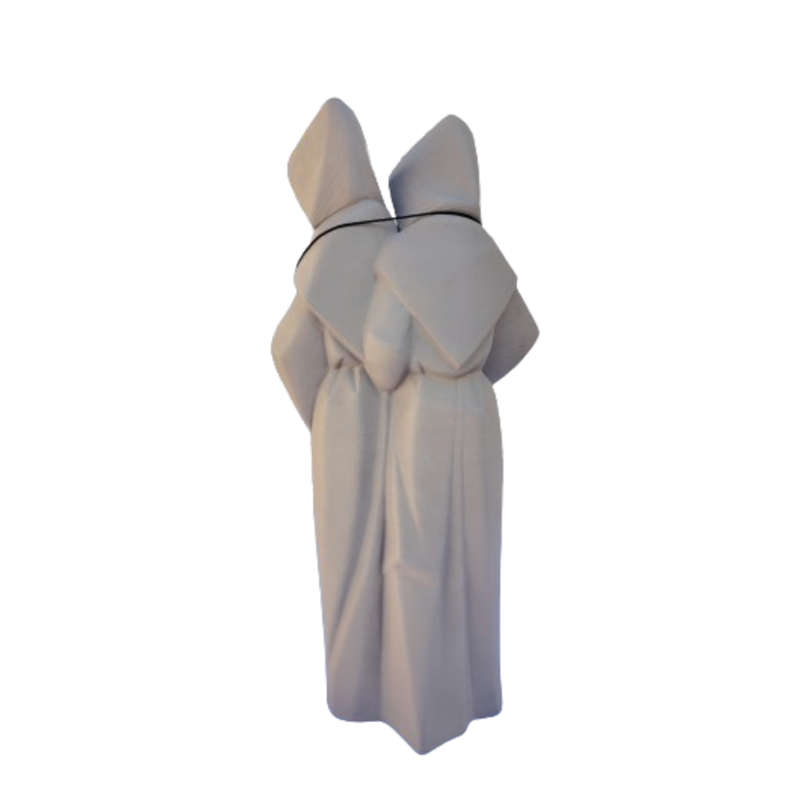 Lladro Monks at Prayer statue religious figure part of the Franciscan Monk