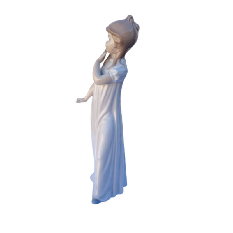 Nao Young Girl Yawning Figurine