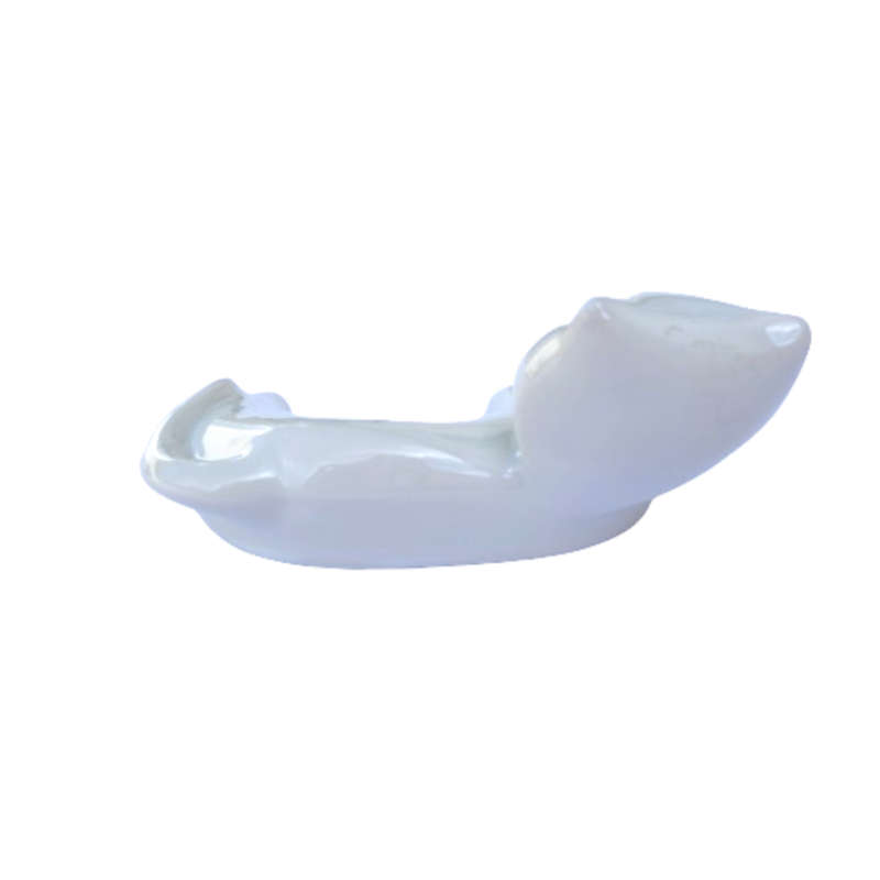 Naaman Israal Porcelain Lying White Cat Figurine