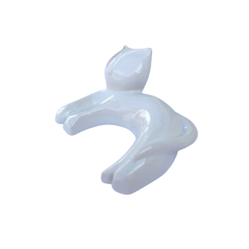 Naaman Israal Porcelain Lying White Cat Figurine