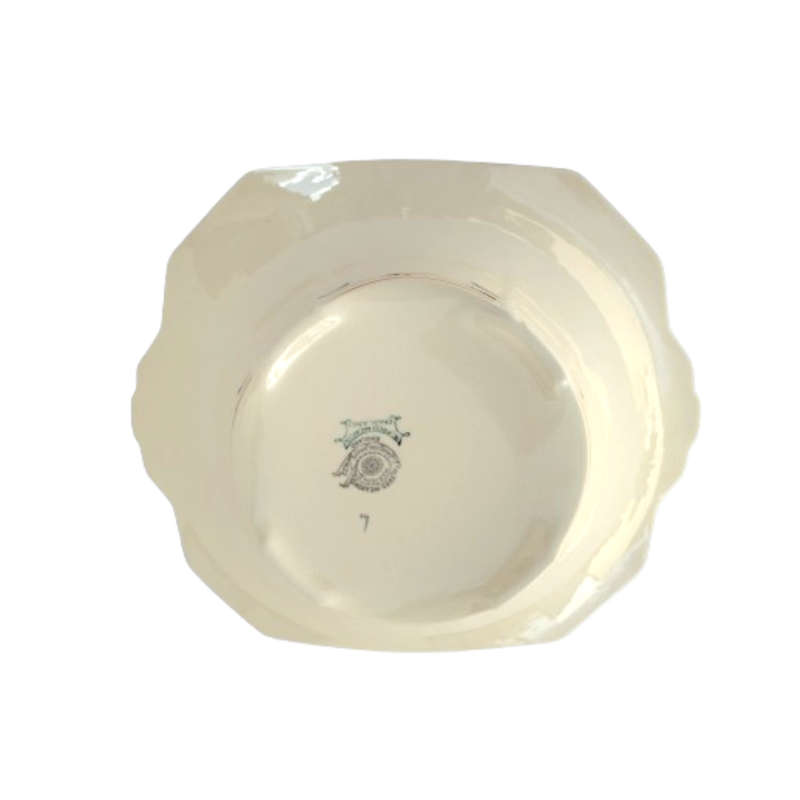 Rare 1930'S Art Deco Alfred Meakin Marigold Princess Shape Geometric Lidded Serving Dish