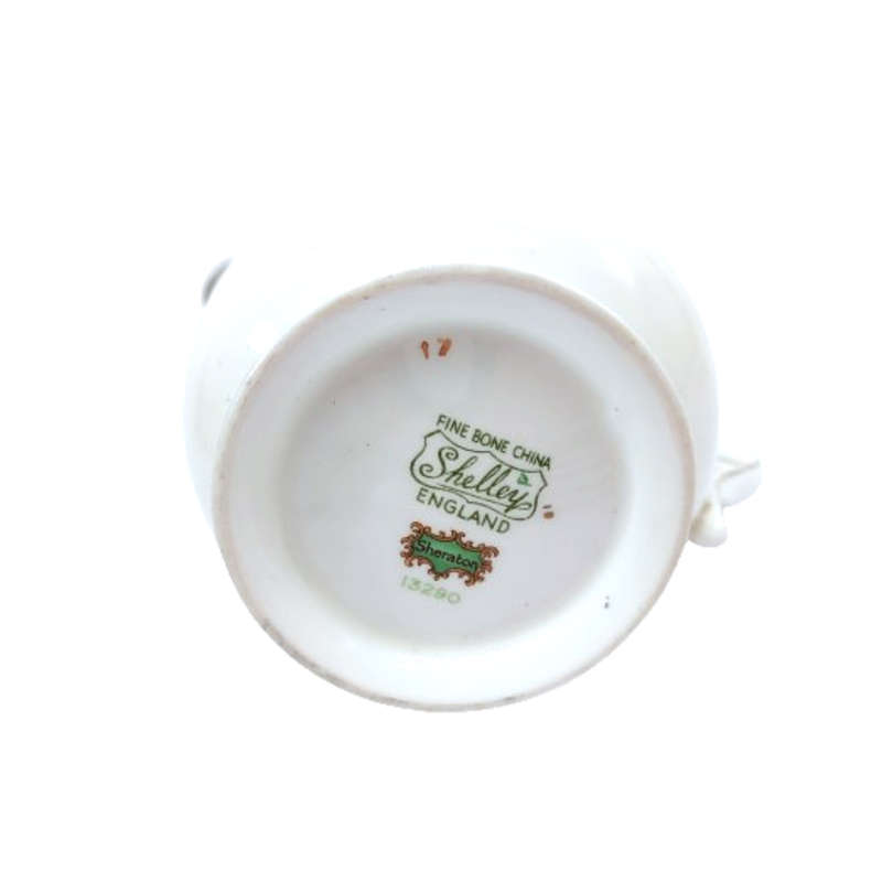 Shelley Tea Set Green Sheraton vintage 13290