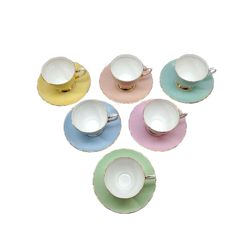 Tuscan Bone China Set of 6 cups and saucers