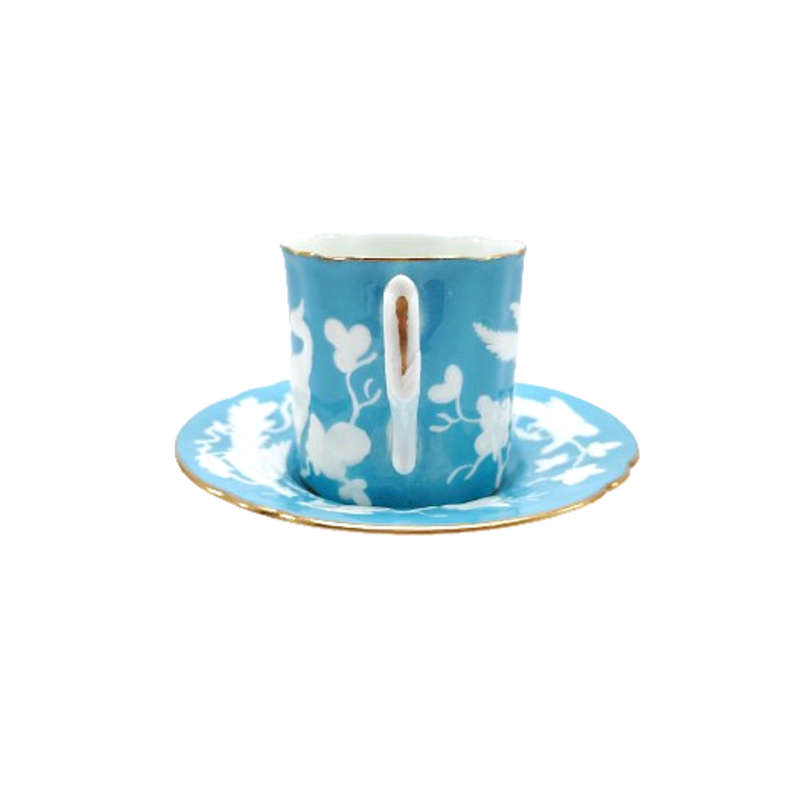 Royal Crown Derby Celedon blue Chinese Birds Duo