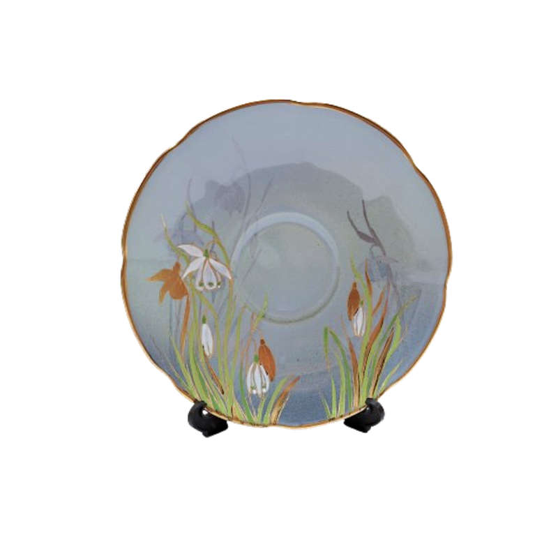 Carlton Blue with Snowdrops Cup and saucer Duo