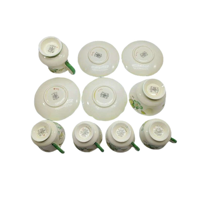 Paragon Tea Set G1413 Green and Yellow Flowers