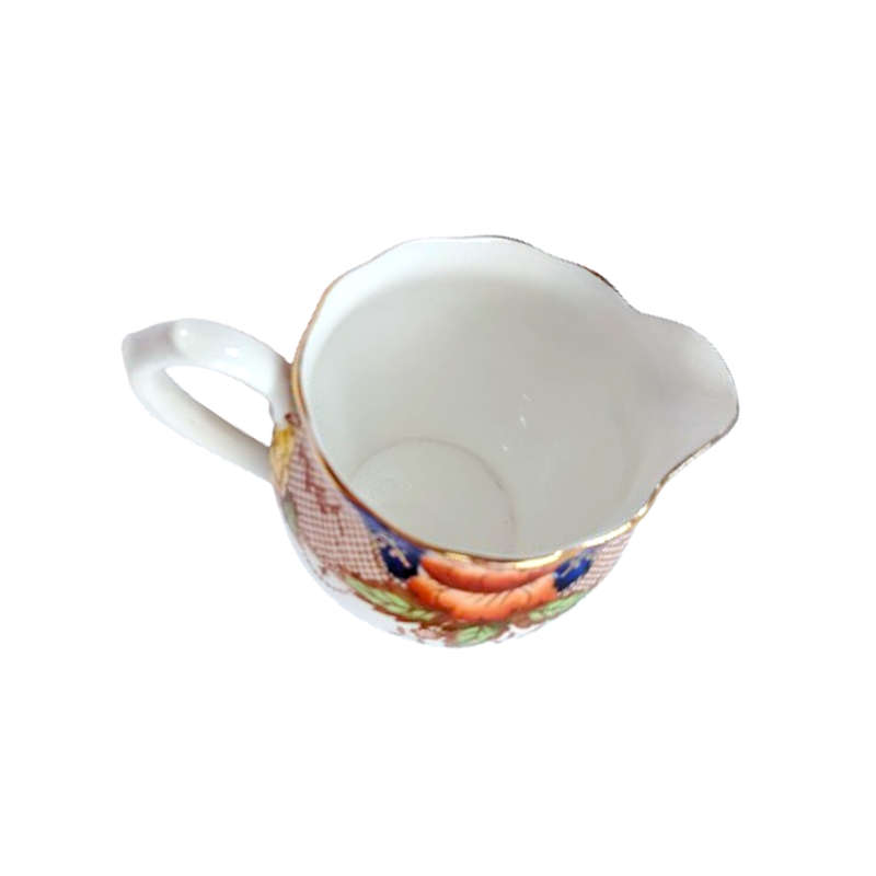 Beautiful Art Nouveau Bell china russet cobalt blue and gold tea set