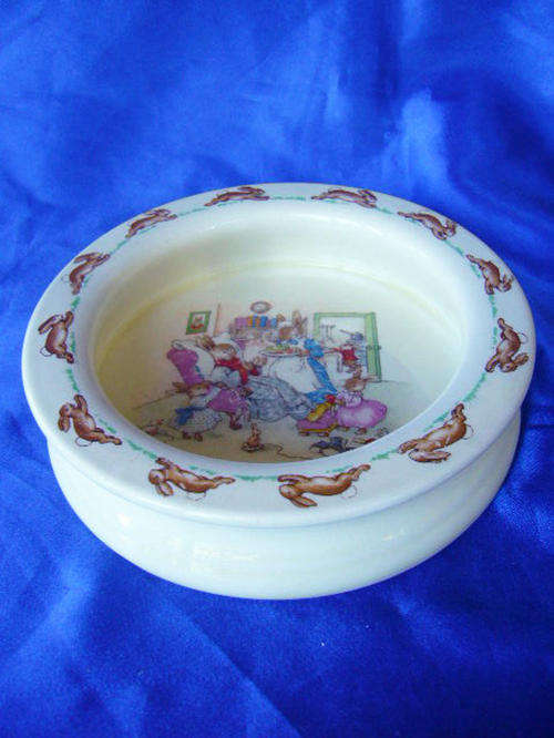 "Bunnykins" Porrage Bowl - Barbara Vernon Signed Royal Doulton
