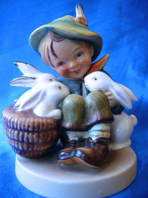 ****** Hummel Boy Feeding Rabbits******