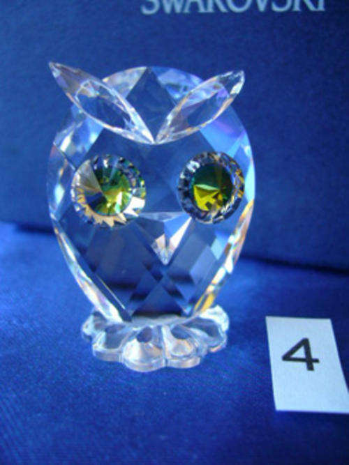 GENUINE Swarovski Silver Crystal Mini Owl