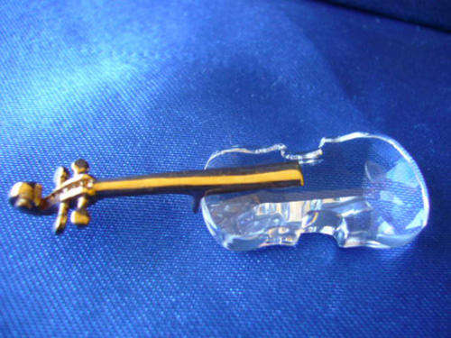 GENUINE Swarovski Silver Crystal Violin