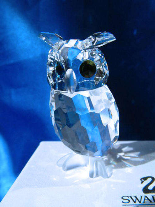 SWAROVSKI CRYSTAL NIGHT OWL MIB RARE RETIRED