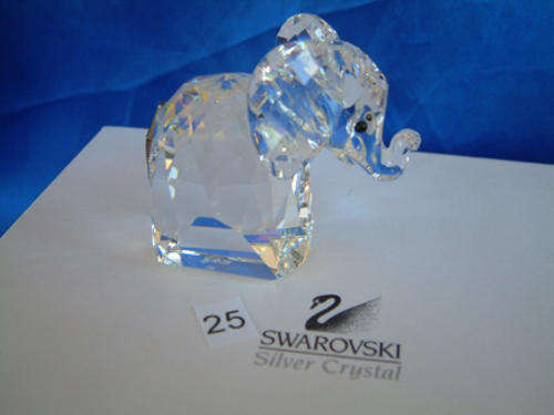 GENUINE Swarovski Silver Crystal Large Elephant