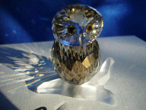 SWAROVSKI BARN OWL QUARTZ COLOUR BNIB