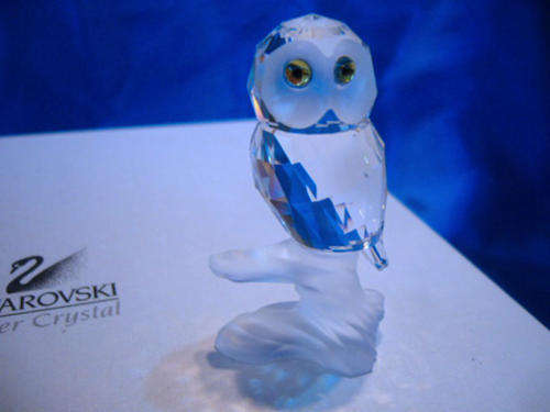 GENUINE SWAROVSKI CRYSTAL 'UP IN THE TREES' OWL RETIRED 1992
