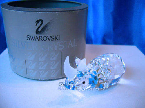 GENUINE SWAROVSKI  Large Rhino -  Swan Logo