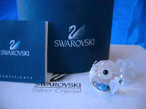 Swarovski Crystal Mini  Blowfish -  Boxed