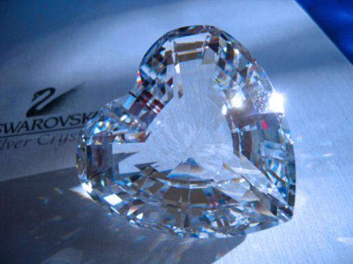 GENUINE Swarovski Crystal Stunning Clear Heart Boxed
