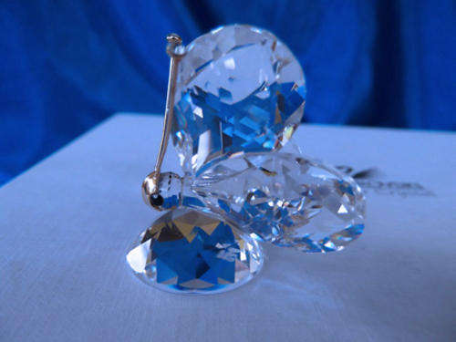 SWAROVSKI CRYSTAL MINI BUTTERFLY "MASK" FACE/NOSE RET'D