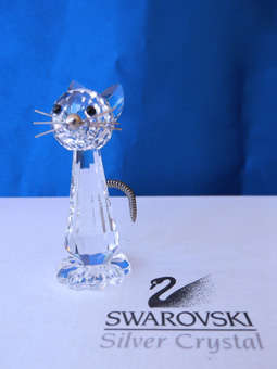 SWAROVSKI CRYSTAL CAT REPLICA RETIRED RARE