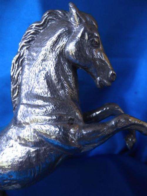 Heavy Silver Horse Figure