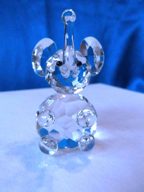Cut Glass Austrian Crystal  Elephant