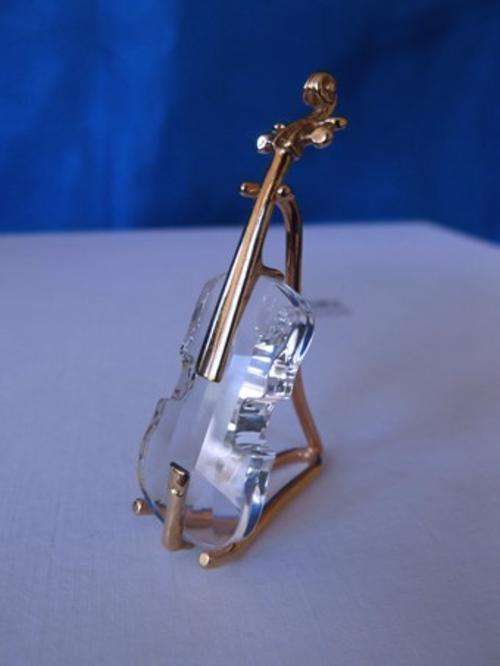 SWAROVSKI CRYSTAL MEMORIES VIOLIN WITH STAND