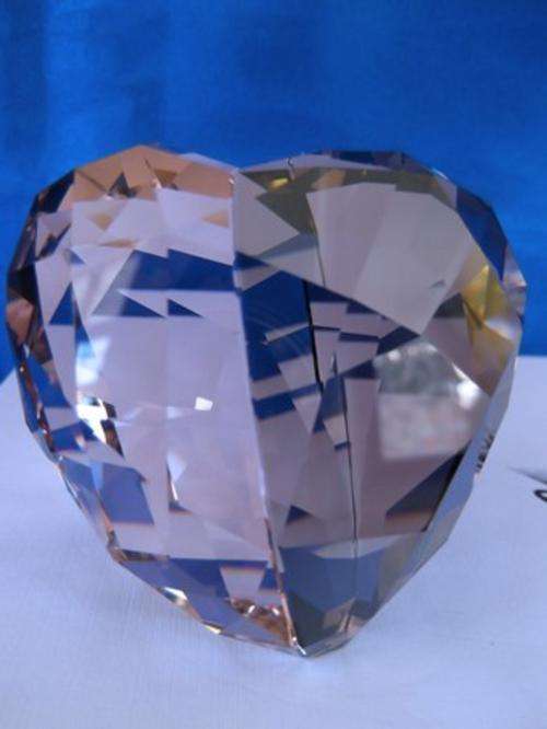 Swarovski Crystal "With Love" Kakadu Solid Heart