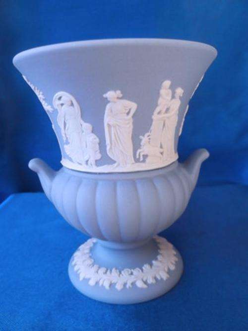 Wedgewood Jasper Blue Vase