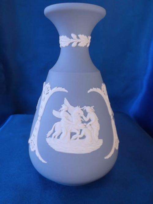Wedgewood Jasper Blue Vase
