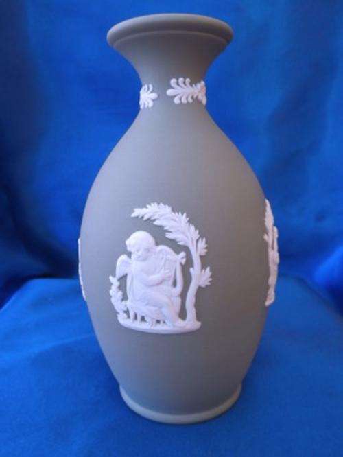 Wedgewood Jasper Green Vase