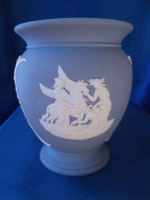 Wedgewood Jasper Blue Vase