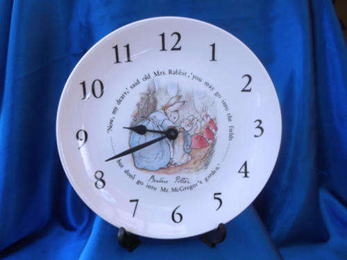 Beatrix Potter Wedgewood Nursery Clock Plate