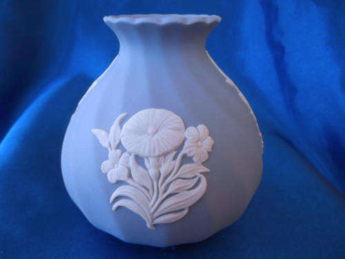 Vintage Wedgewood Jasper Blue Vase