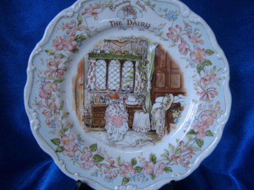 Royal Doulton - Bramley Hedge Plate "The Dairy  "