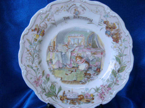 Royal Doulton - Bramley Hedge Plate "The Birthday  "